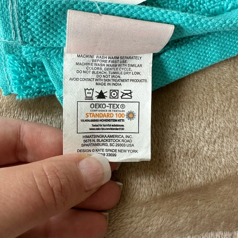 Kate Spade Teal Hand Towel